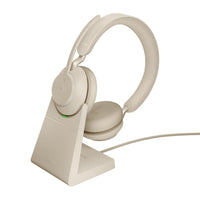 Jabra Evolve2 65 Link380a MS Stereo Stand Beige