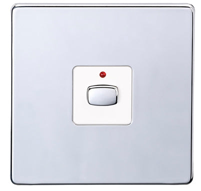 MiHome Smart Polished Chrome 1 Gang Dimmer