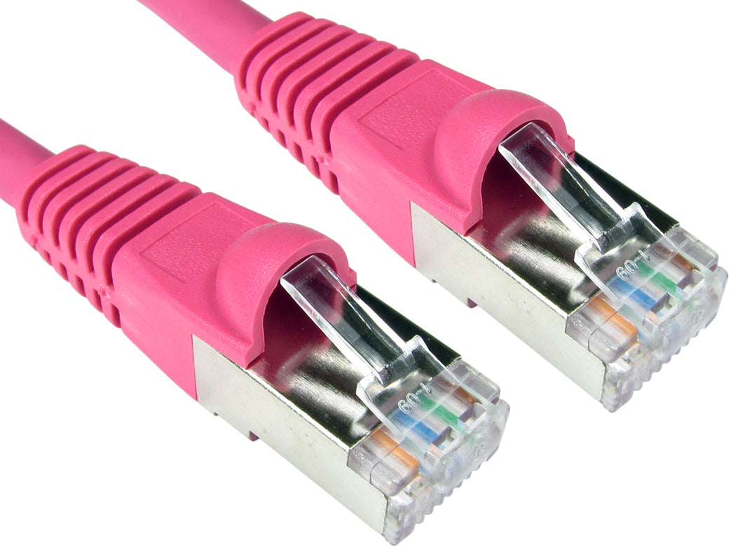 CDL 20m Cat6A Patch Cable - Pink