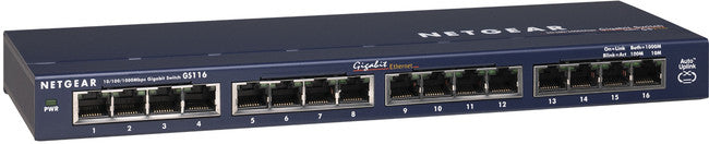 Netgear 16 Port, 10/100/1000, Unmanaged Switch