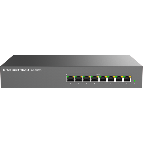 Grandstream GWN7701PA UNMANAGED 8-PORT(8 X POE) GE SWITCH