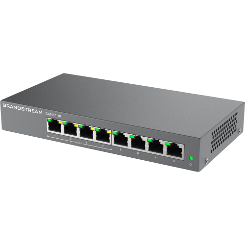 Grandstream GWN7711P 8 port (4xPOE)L2-Lite Managed POE Network Switch