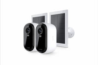 Arlo Essential 2K Outdoor Security Camera & Solar Panel, 2-pack