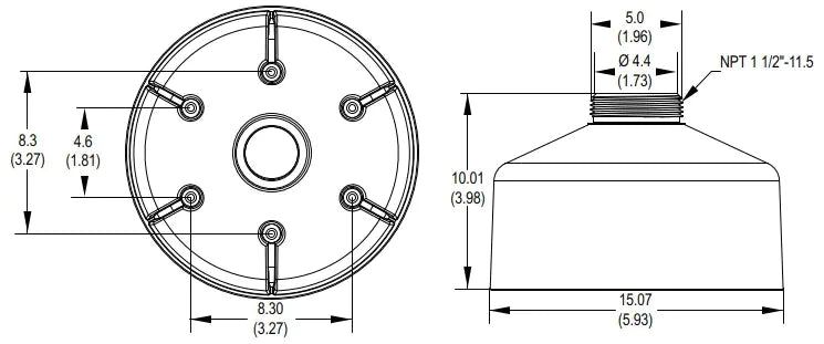 IMP3ICM-1E INCEILING MOUNT BRACKET