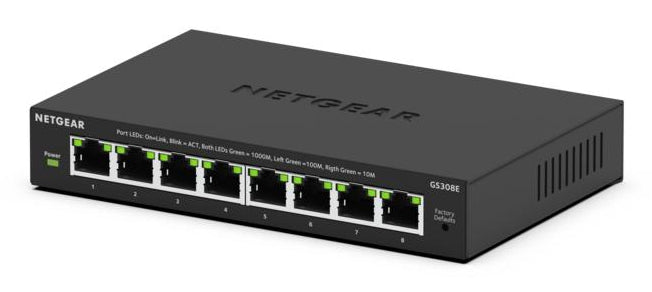 NETGEAR 8PT Gigabit Plus Switch (GS308E)