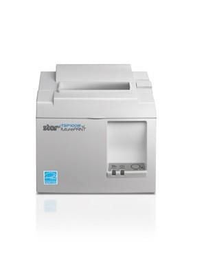 Star Micronics Thermal, futurePRNT, 80mm Wide Paper, 24VDC internal Power Supply, Cutter, WLAN WiFi Interface, Ultra White Case, EU and UK Version