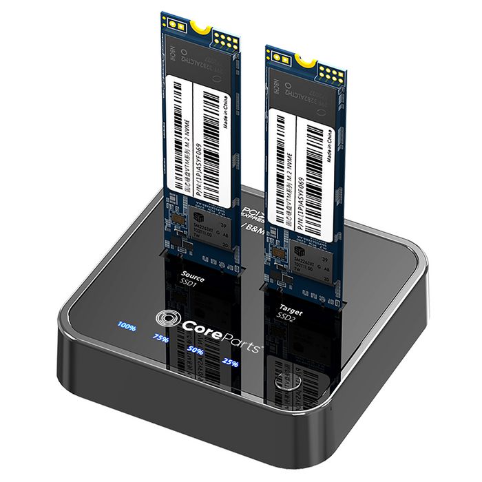 CoreParts USB3.2 Type-C (10Gbps) M.2 NVMe SSD Cloner Docking Station