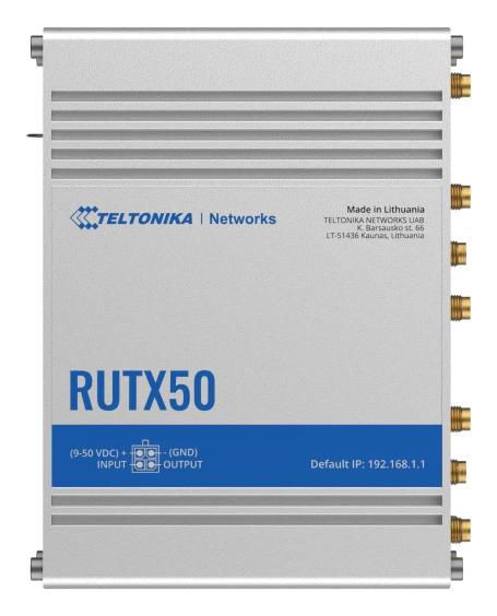 Teltonika Networks RUTX50 Industrial 5G Cellular UK PSU
