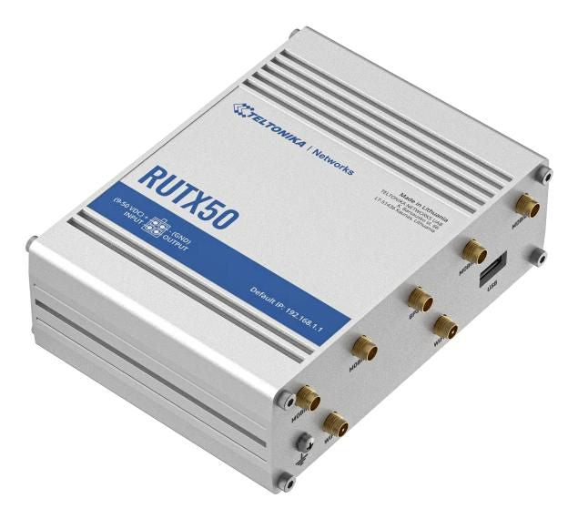 Teltonika Networks RUTX50 Industrial 5G Cellular UK PSU