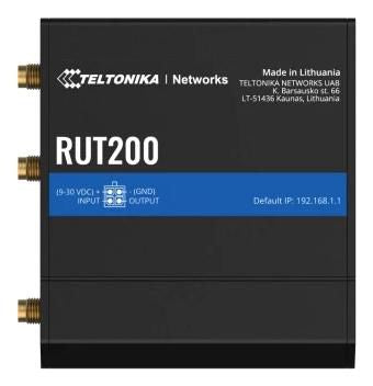 Teltonika Networks 2x RJ-45, Wi-Fi, 4G, DC, SIM slot, RutOS