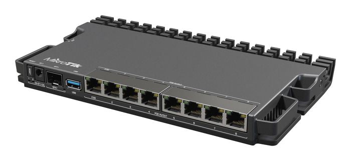 MikroTik 9 ports, USB 3.0, 1 GB (RAM), RouterOS, DC x 3, 24-57 V, 20 W