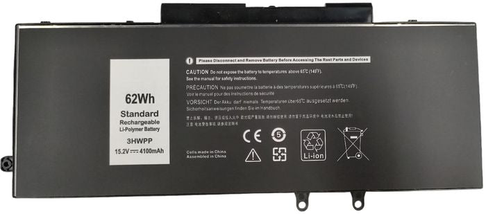 CoreParts Laptop Battery for Dell 62.32Wh Li-ion 15.2V 4100mAh Black for Dell Latitude 5401, Latitude 5501