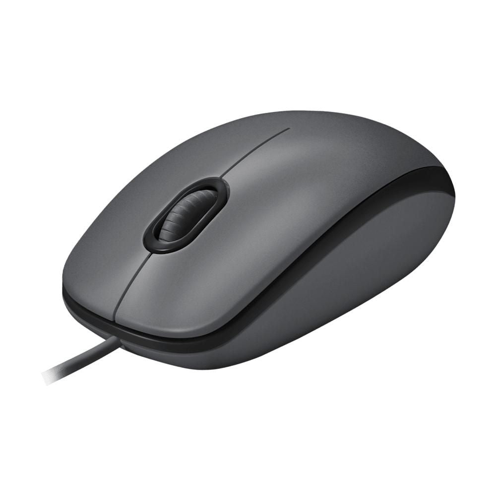 Logitech Mouse M90, USB Type-A, Grey