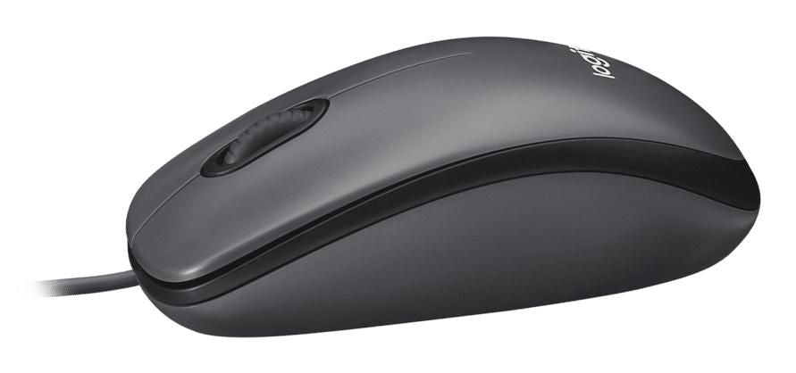 Logitech Mouse M90, USB Type-A, Grey