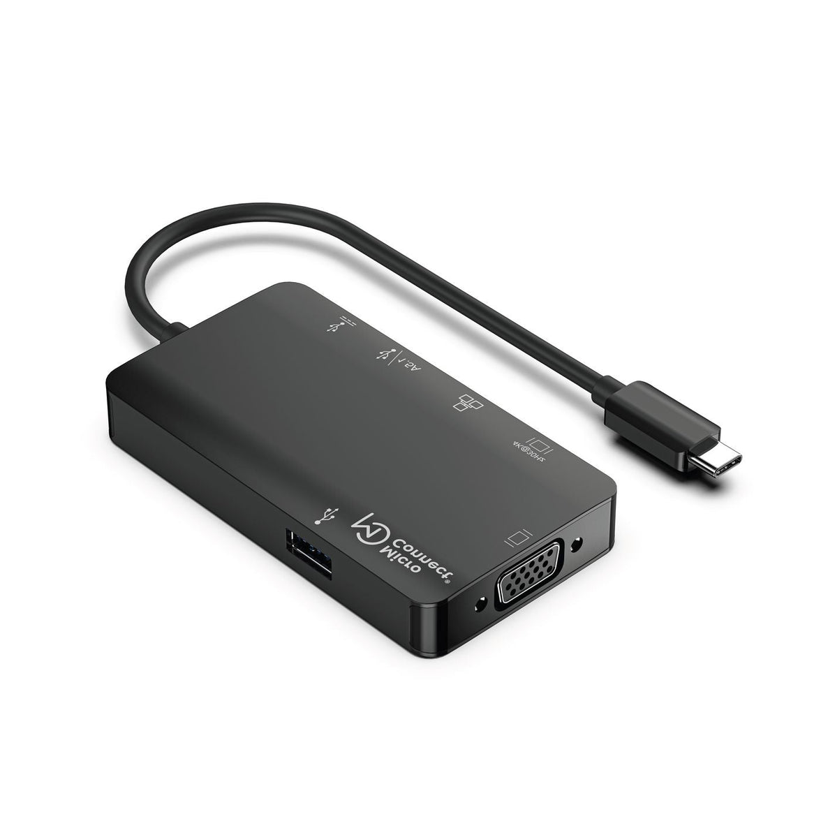 MicroConnect Premium USB-C, 2 x USB3.0 A, RJ45, HDMI, VGA, Type C, Dock, hub