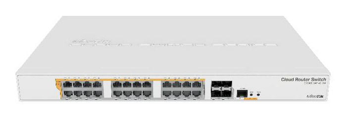 MikroTik Dual-Core ARM v7 800 MHz, 512 MB RAM, 16 MB Flash, 24 Gigabit Ethernet ports, 443 x 305 x 44 mm