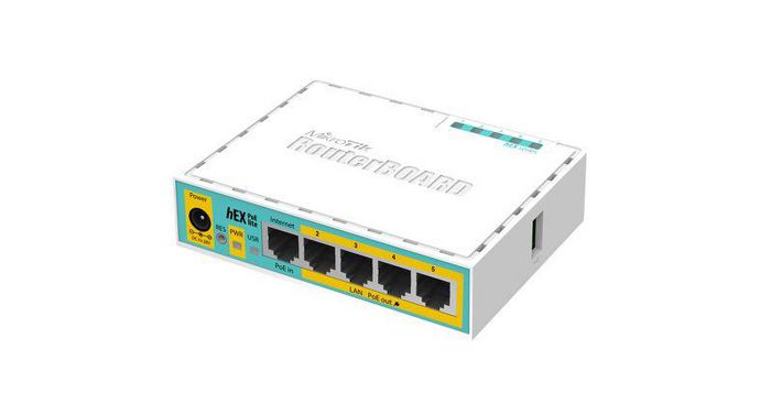 MikroTik 650 MHz, 64 MB RAM, Wi-Fi 802.11b/g/n, 2.4GHz, PoE, microUSB, 11-57 V, RouterOS, 68 x 68 x 19 mm