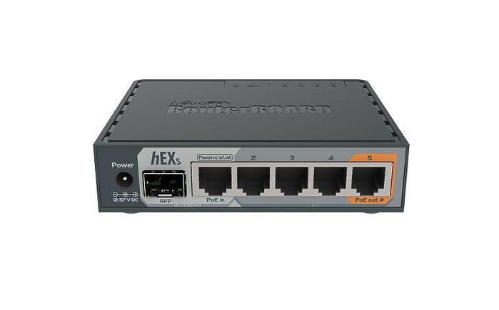 MikroTik 5x Gigabit Ethernet, SFP, Dual Core 880MHz CPU, 256MB RAM, USB, microSD, RouterOS L4