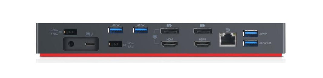 Lenovo 5x USB 3.0, Thunderbolt 3, 2x DisplayPort, 2x HDMI, 1x Ethernet, 525g