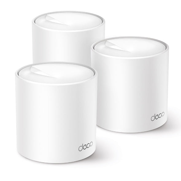 TP-Link Deco X50 Pro V1 - Wi-Fi system - (3 routers) - up to 6,500 sq.ft - mesh 1GbE 2.5GbE SPI - Wi-Fi 6 - Dual Band