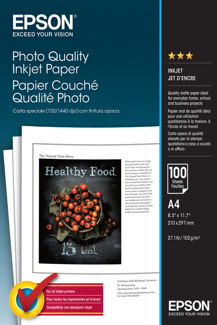 A4 Photo Quality Inkjet Paper (100 sheets)