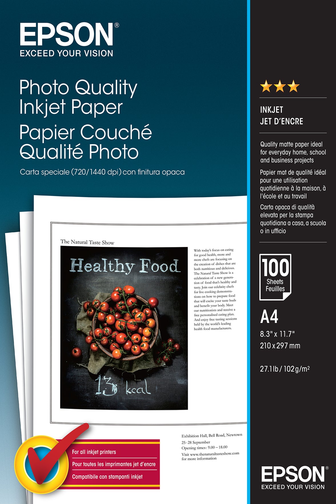 A4 Photo Quality Inkjet Paper (100 sheets)
