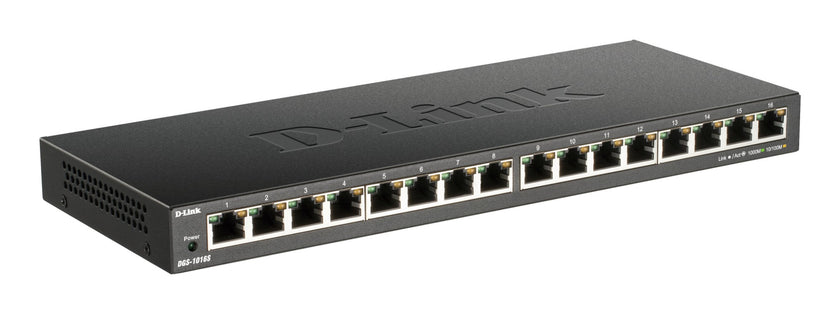 D-Link DGS-1016S-B 16-Port Gigabit Unmanaged Switch