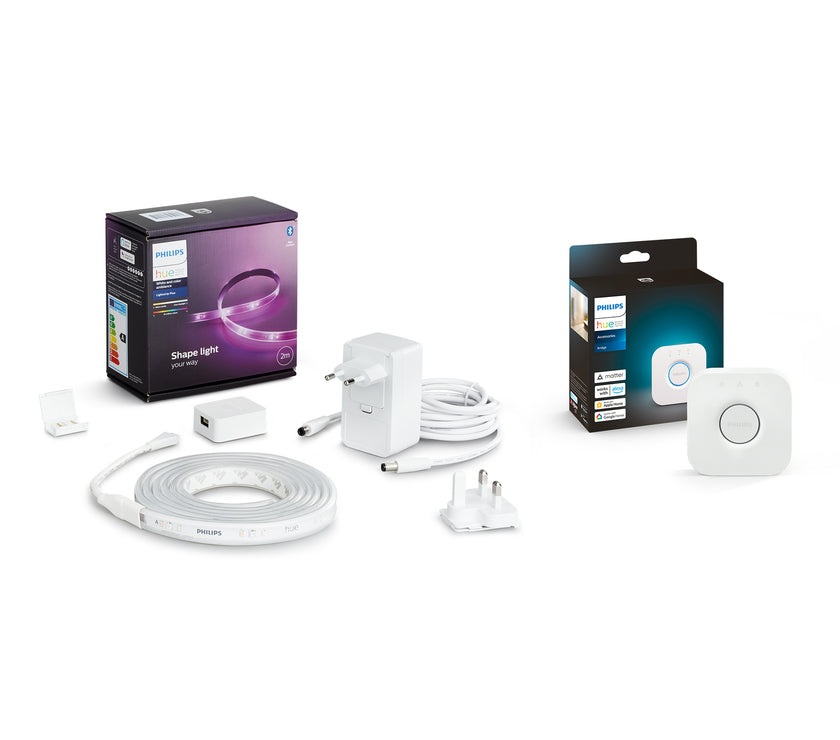 Philips Hue Whte And Colour Ambiance Lightstrip V4 2 Metre And Bridge