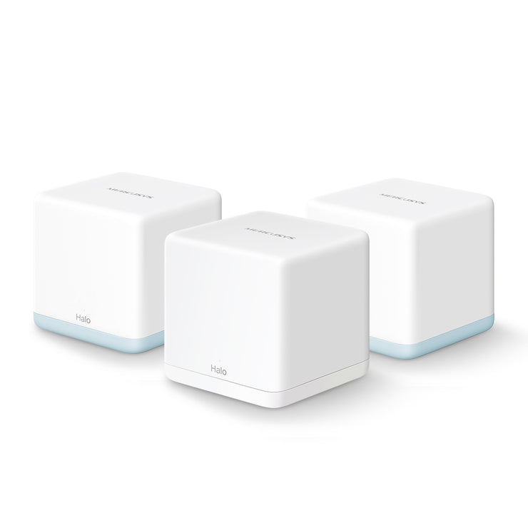 TP-Link Mercusys Halo H32G V1 - Wi-Fi system - (3 routers) - up to 3 500 sq.ft - mesh 1GbE - Wi-Fi 5 - Dual Band