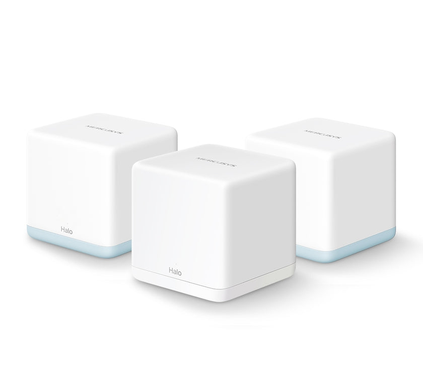 TP-Link Mercusys Halo H32G V1 - Wi-Fi system - (3 routers) - up to 3 500 sq.ft - mesh 1GbE - Wi-Fi 5 - Dual Band