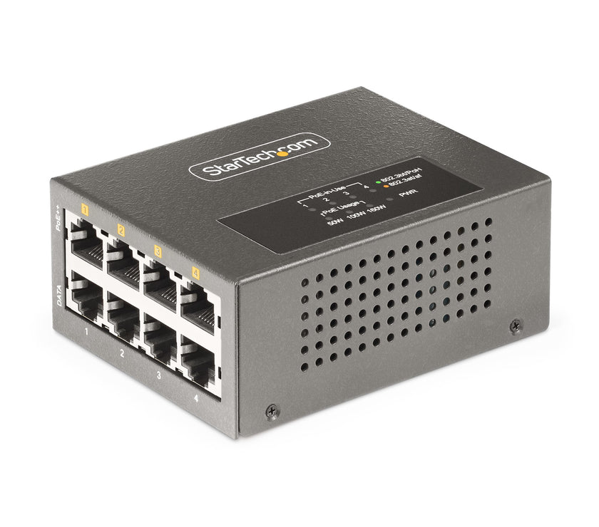 4-Port Multi-Gigabit PoE+/PoE++ Injector