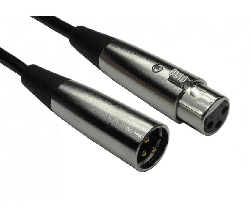 CDL 10m 3 Pin XLR M to F Silver