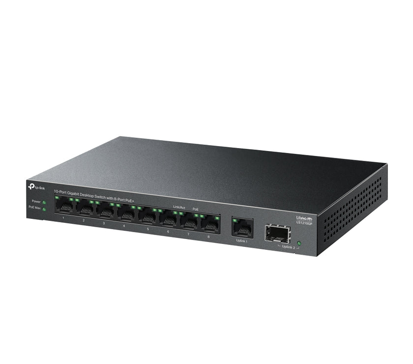 TP-LINK 10-Port Gigabit Desktop Switch with 8-Port PoE+