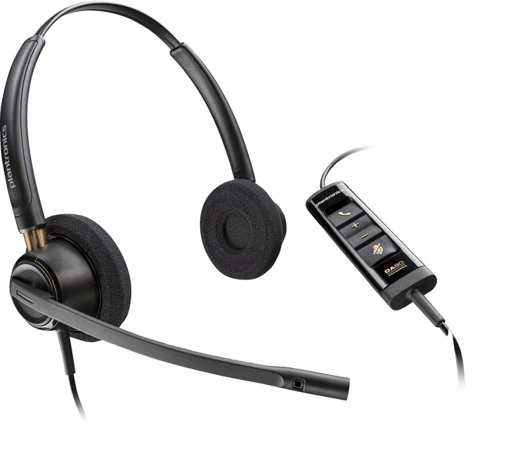 Poly EncorePro 525 Microsoft Teams Certified Stereo with USB-A Headset