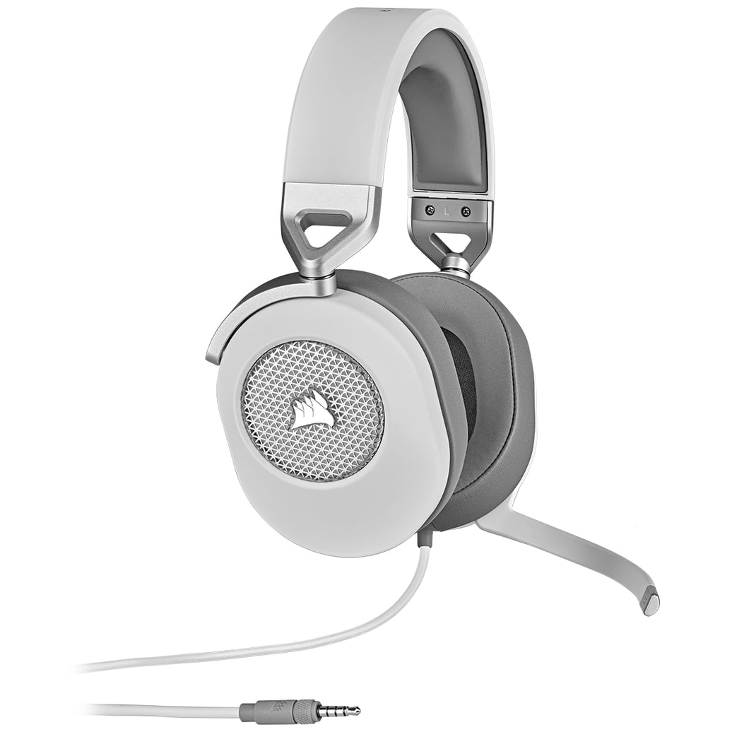 CORSAIR HS65 GAMING HEADSET WHITE WIRED