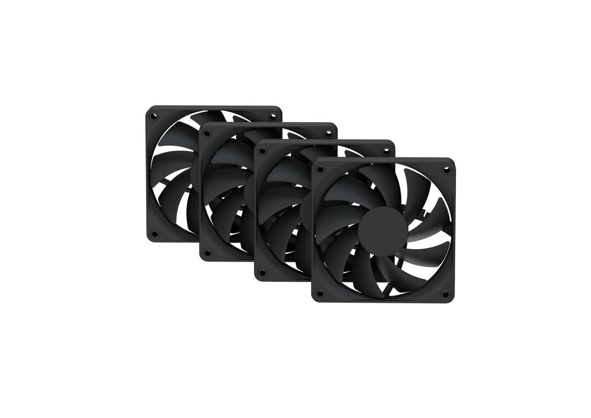 HYTE FA12 120MM CASE FANS PITCH BLK 4PK