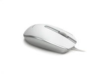 Accuratus M100 MAC - USB Wired Full Size Slim Apple Mac Mouse with Silver and Matt White Tactile Case