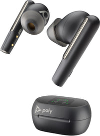 Poly Voyager Free 60+ MS Black USB-A + Touchscreen Charging Case