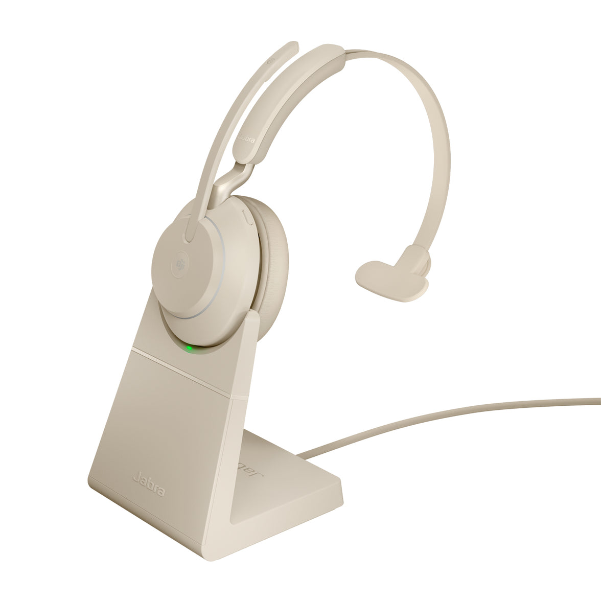 Jabra Evolve2 65 Link380c MS Mono Stand Beige