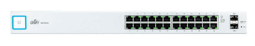 Ubiquiti UniFi Switch US-24 - Switch - Managed - 24 x 10 100 1000 2 x Gigabit SFP - rack-mountable