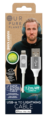 OUR PURE PLANET USB-A TO LIGHTNING CABLE 1.2M