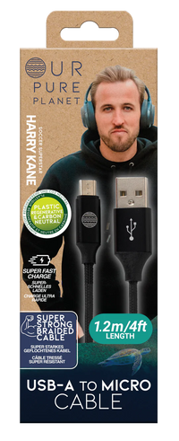 OUR PURE PLANET USB-A TO MICRO CABLE 1.2M