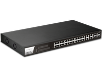 Draytek P1282 Managed Gigabit Ethernet (10/100/1000) Power over Ethernet (PoE) 1U Black