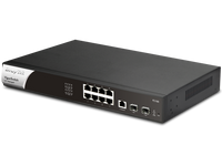 DrayTek P2100 Managed L2+/L3 Gigabit Ethernet (10/100/1000) Power over Ethernet (PoE) 1U Black, Silver