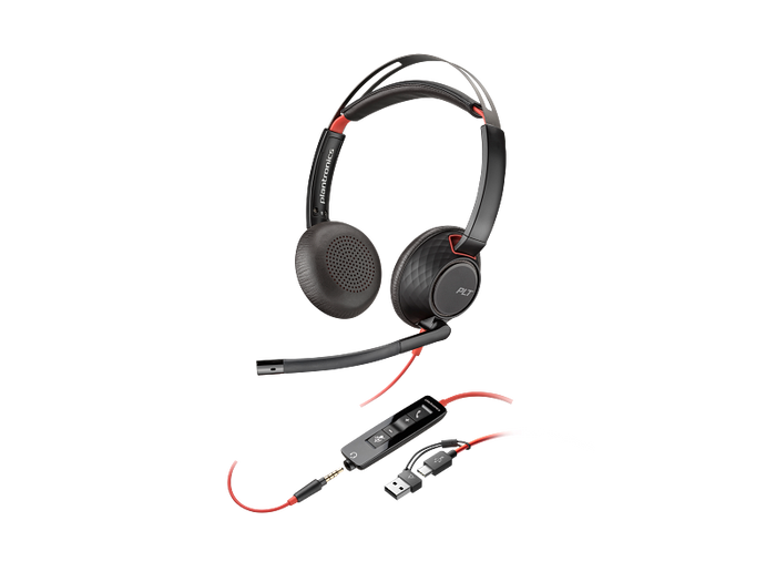 POLY BLACKWIRE C5220 USB-C/A BULK