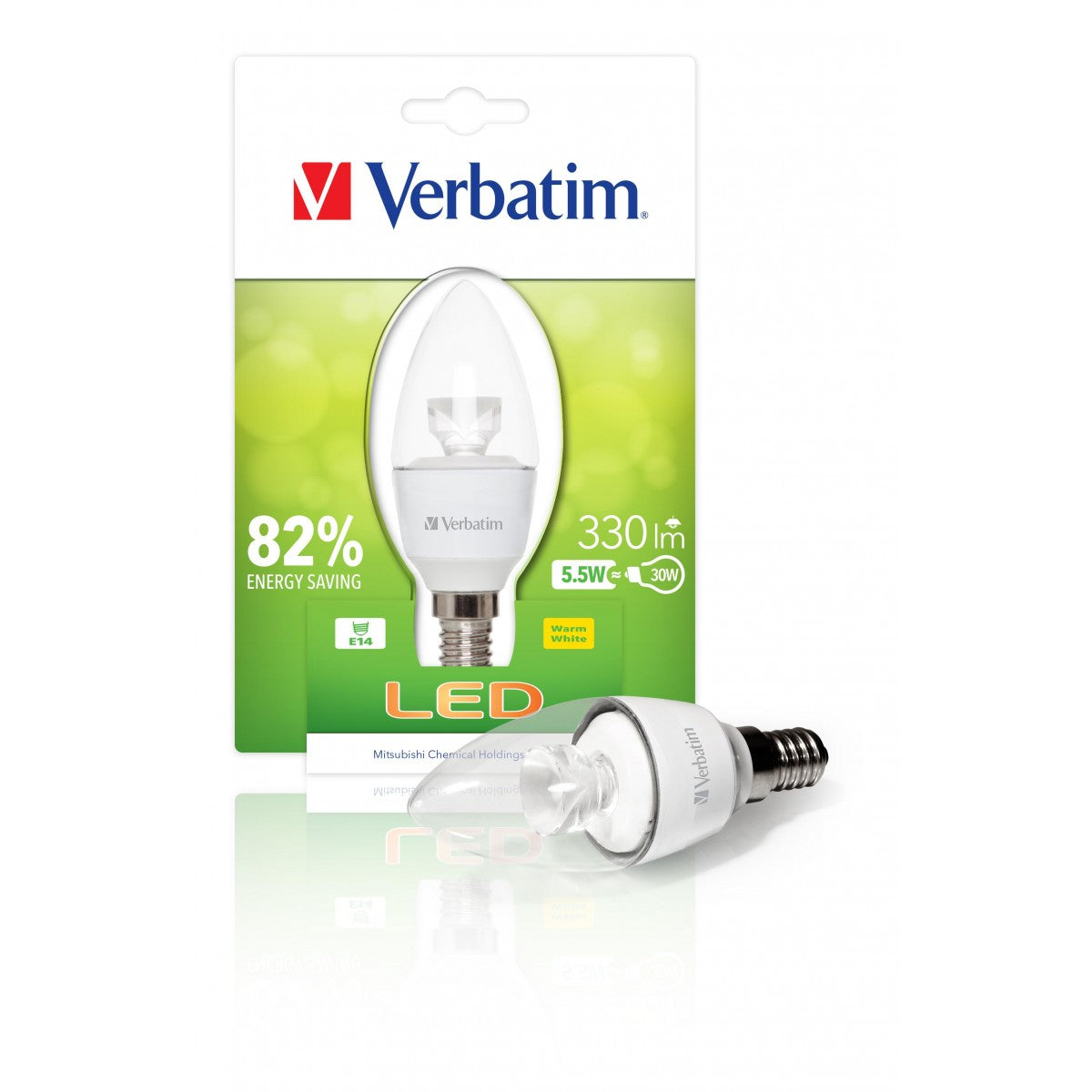 Verbatim LED Candle E14 5W 350LM Clear