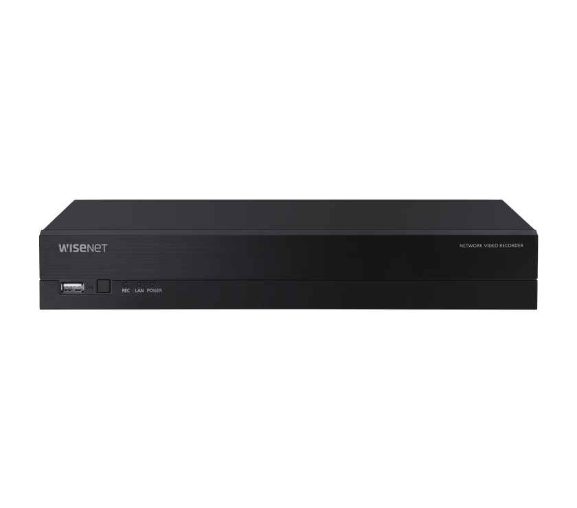 Hanwha XRN-420S network video recorder Black