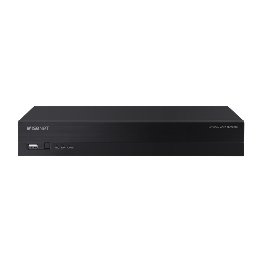 Hanwha XRN-420S network video recorder Black