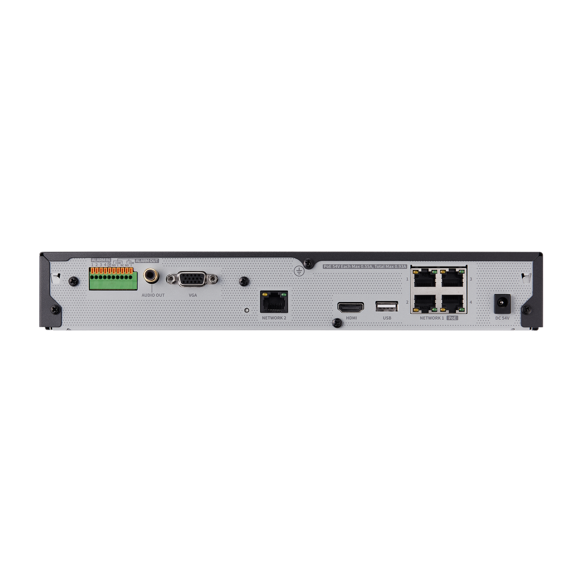 Hanwha XRN-420S network video recorder Black