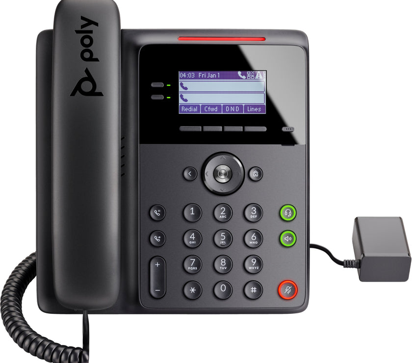 POLY Edge B20 IP Phone and PoE-enabled